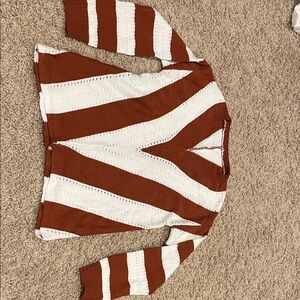 Striped V-Neck Sweater